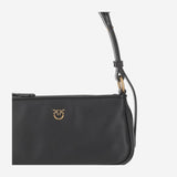 BORSA MINI HALF MOON BAGUETTE IN PELLE CON LOGO 105069 A0QOZ99Q PINKO 