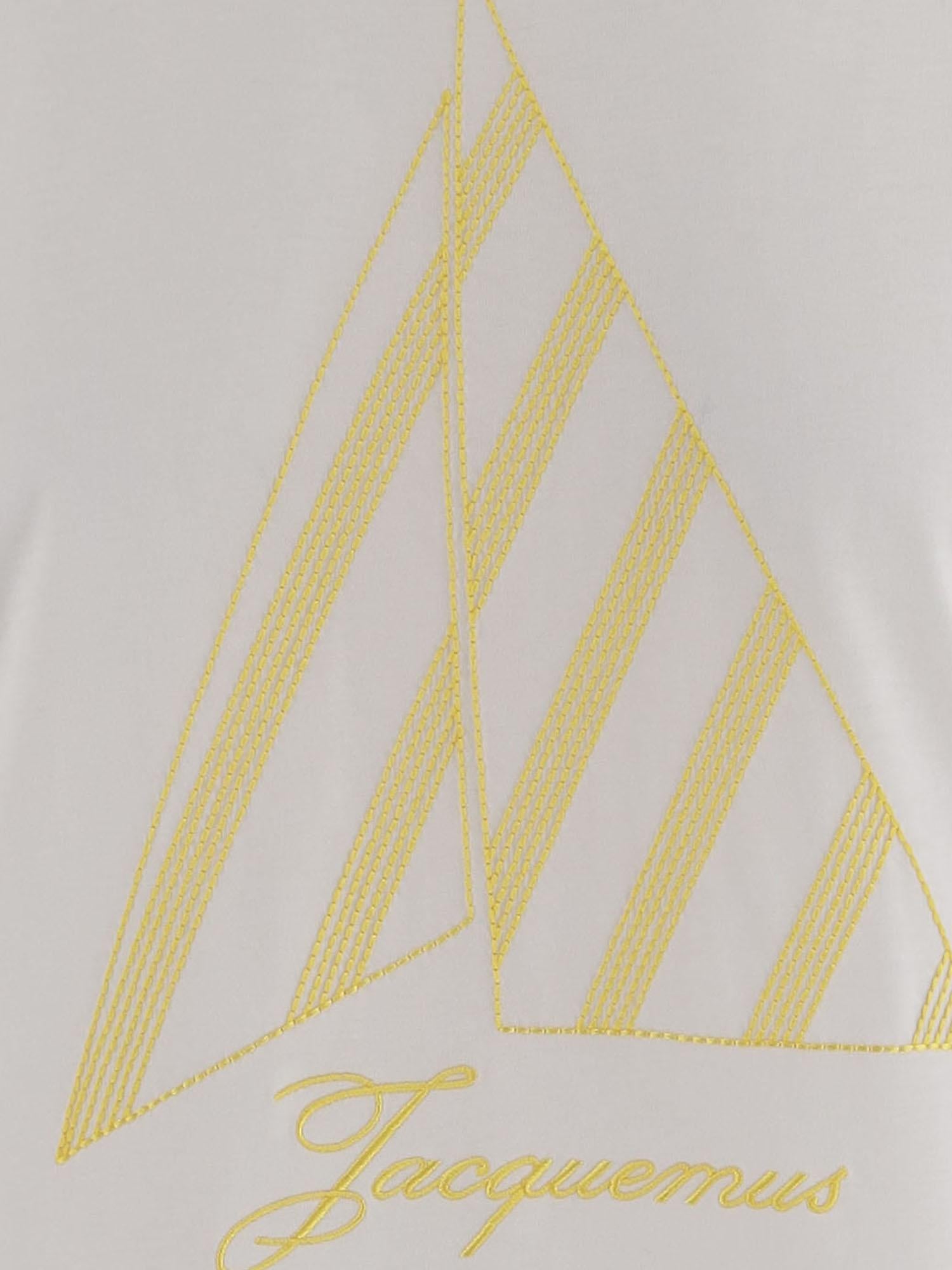 T-SHIRT IN COTONE CON LOGO TSU00321AJ00285 1NH JACQUEMUS 