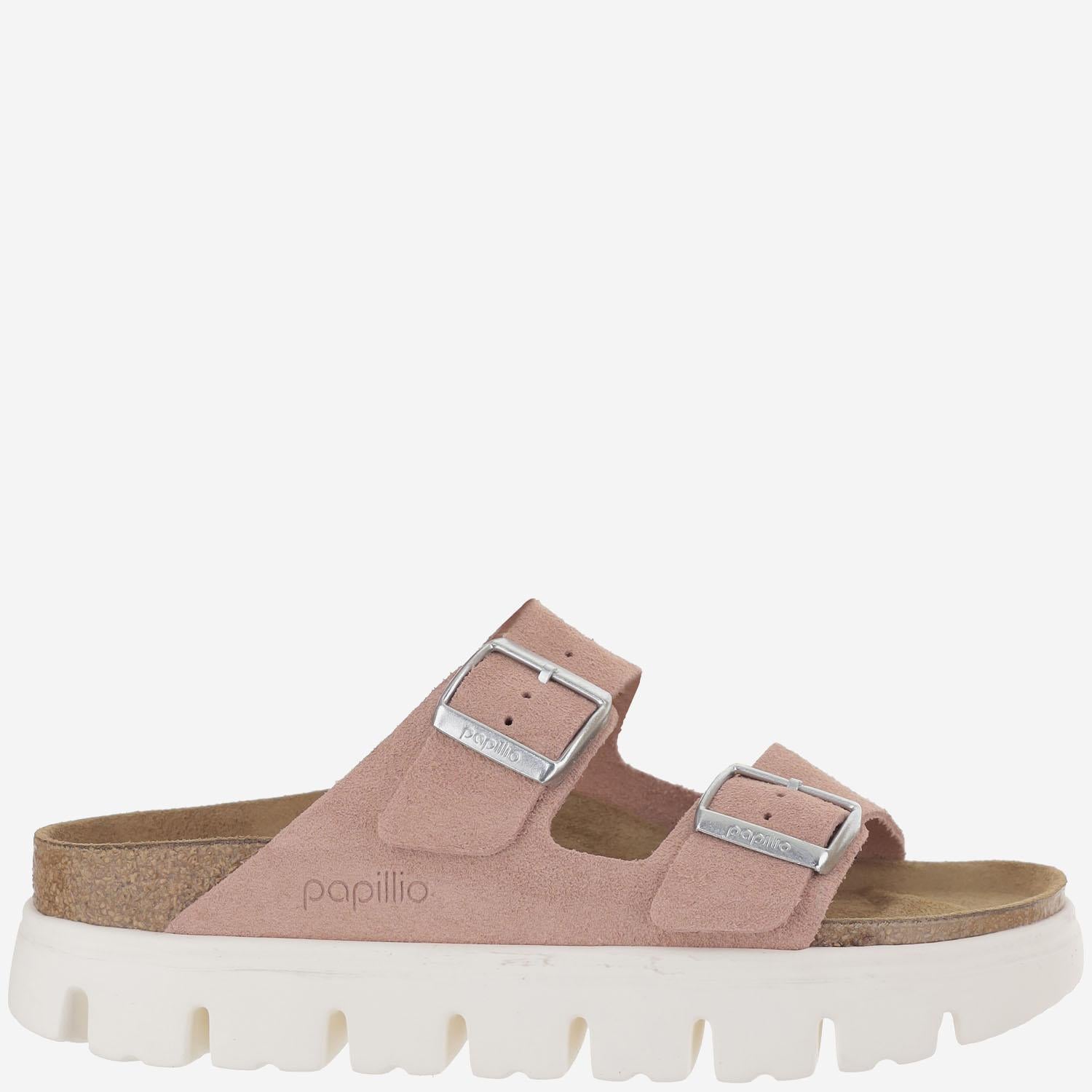 Sandali Arizona PAP Chunky in pelle scamosciata 1031254 PINKCLAY BIRKENSTOCK 