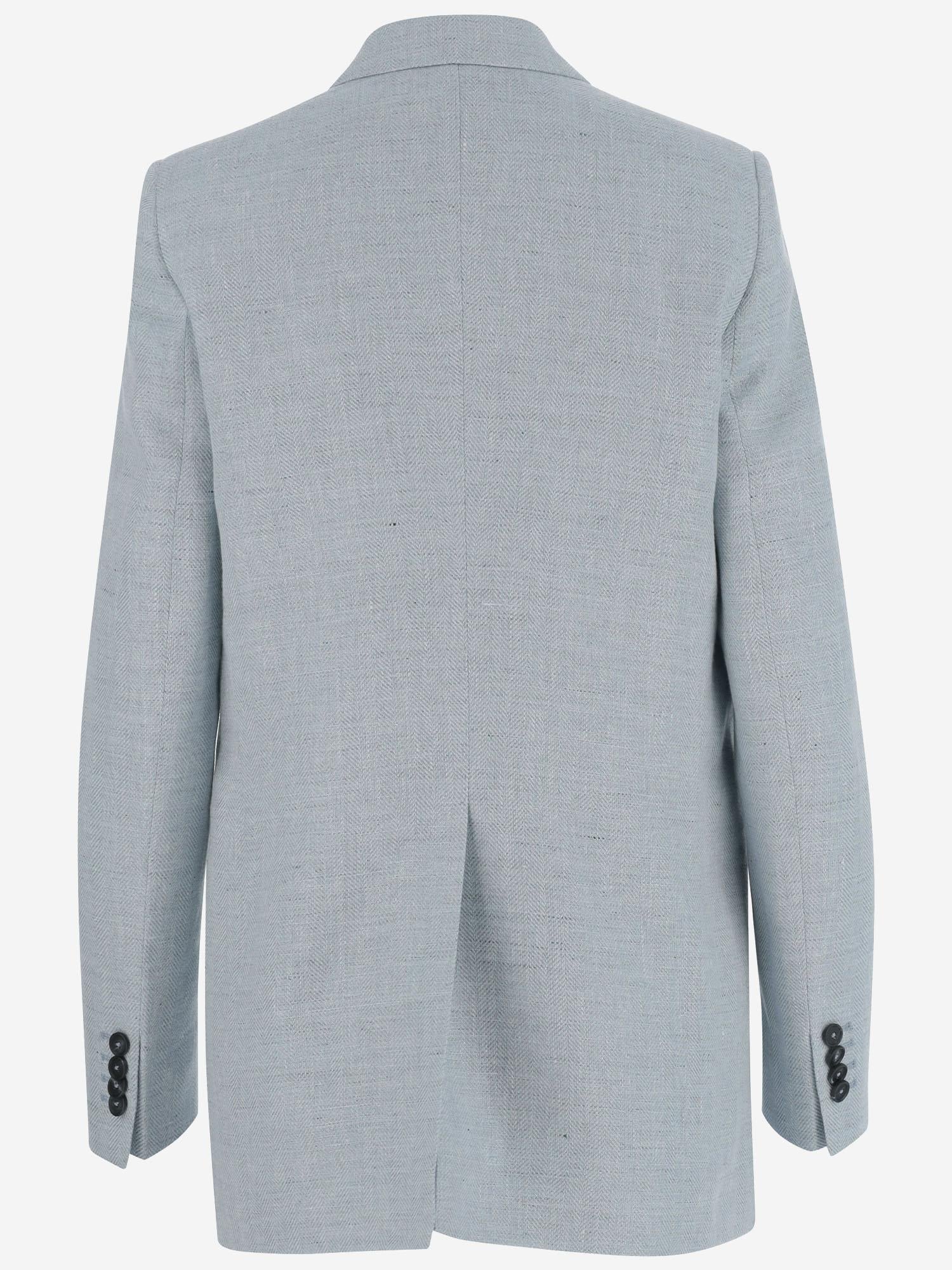 Giacca doppiopetto in misto lino JJASMINE10B 520142EI827 TAGLIATORE 