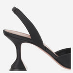 Begum Slingback in seta BEGUMSLING BLACKSATIN AMINA MUADDI 