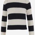 MAGLIONE IN LANA E CASHMERE CON MOTIVO A RIGHE ALFEO 019 MAX MARA 