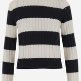 MAGLIONE IN LANA E CASHMERE CON MOTIVO A RIGHE ALFEO 019 MAX MARA 