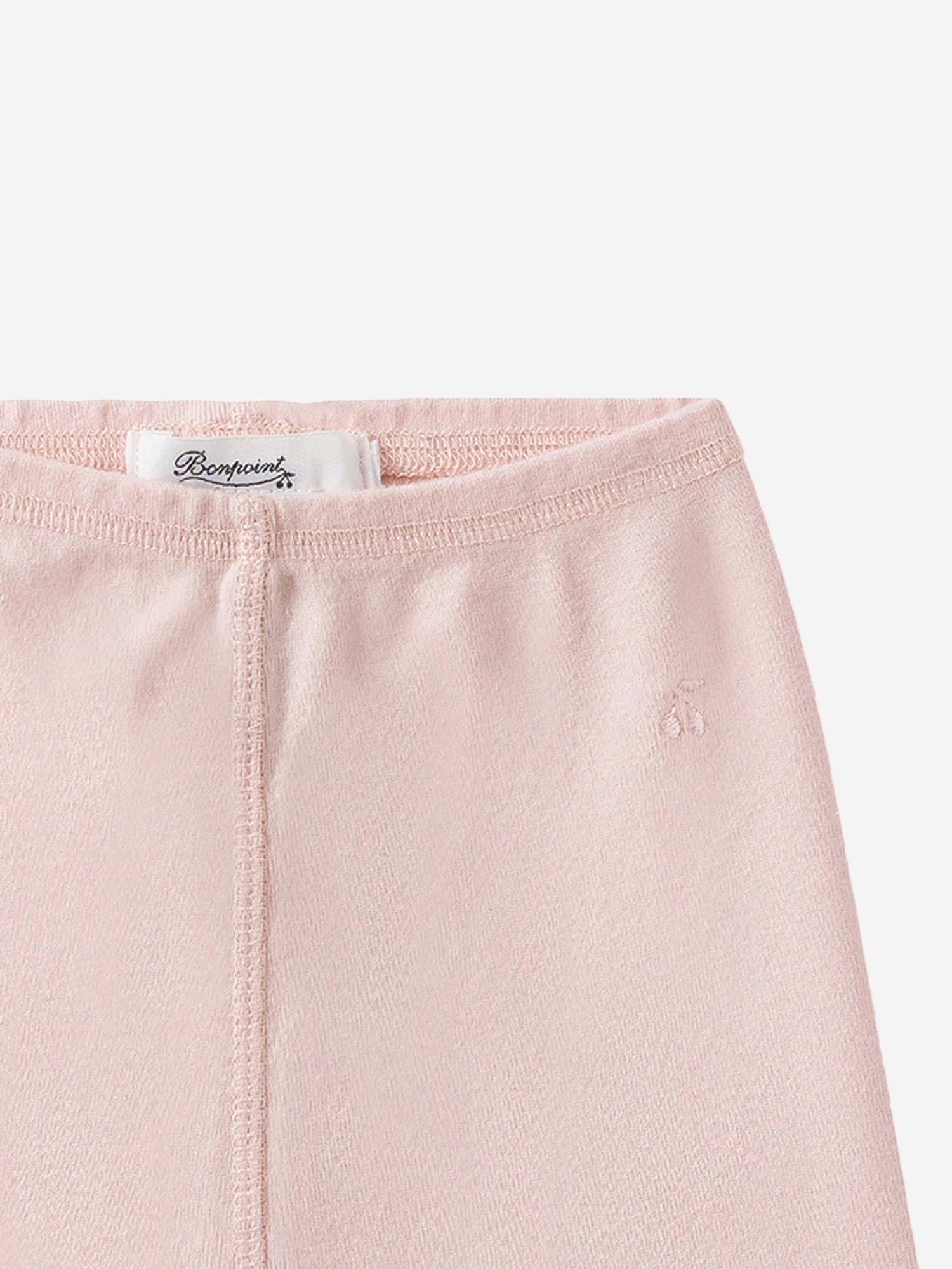 LEGGINGS IN COTONE  CON LOGO PEBTI2037CA 021 BONPOINT KIDS 