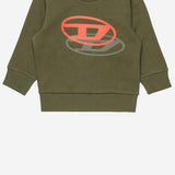 FELPA IN COTONE CON LOGO K00753 KYAVFK511 DIESEL KIDS 