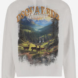 FELPA IN COTONE CON STAMPA S74GU0899 S25516100 DSQUARED2 