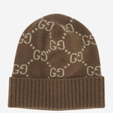 Beanie in jacquard di cashmere GG 811392 3GAC02379 GUCCI 