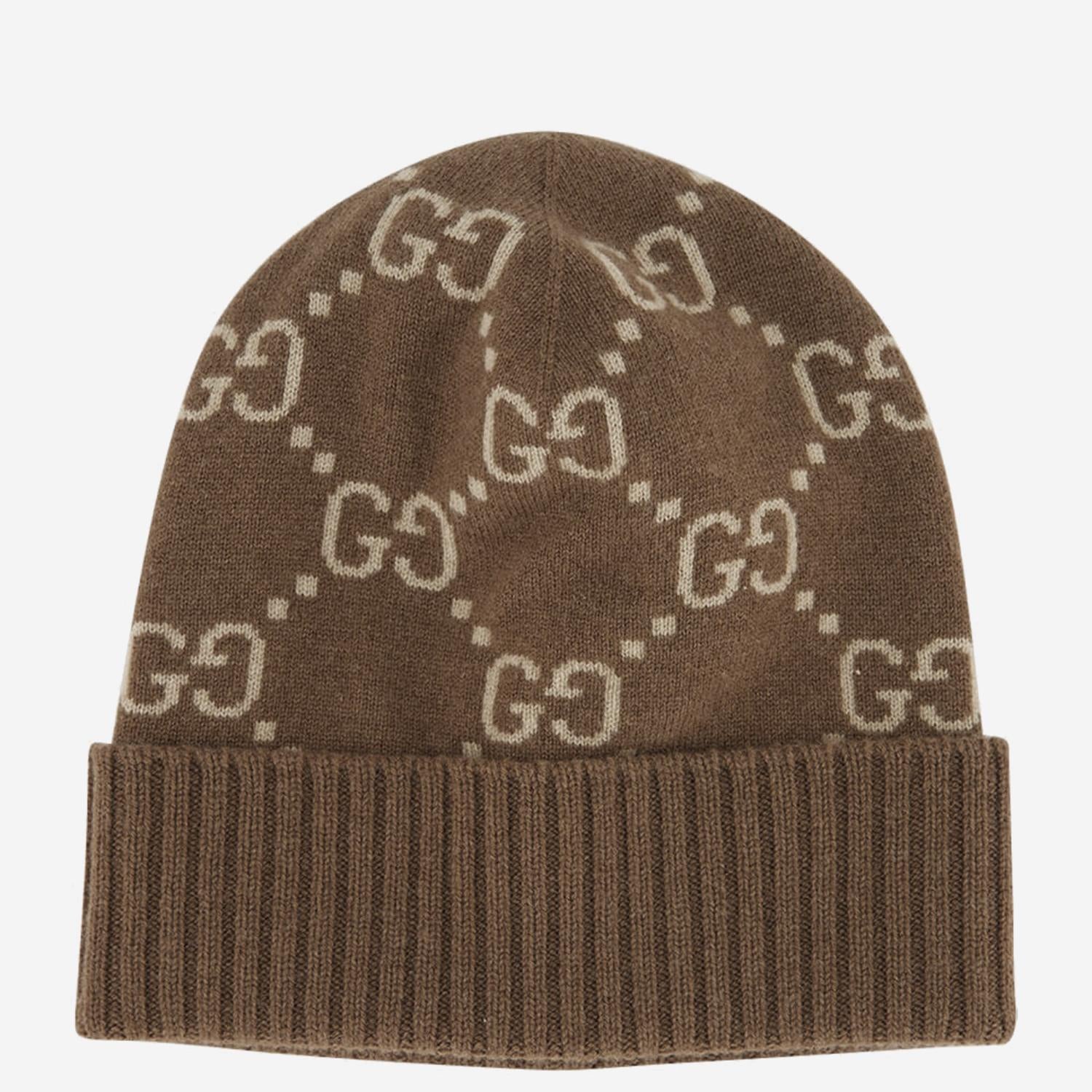 Beanie in jacquard di cashmere GG 811392 3GAC02379 GUCCI 