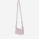 BORSA MINI HALF MOON BAGUETTE IN PELLE CON LOGO 105069 A0QOP26Q PINKO 