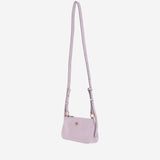 BORSA MINI HALF MOON BAGUETTE IN PELLE CON LOGO 105069 A0QOP26Q PINKO 