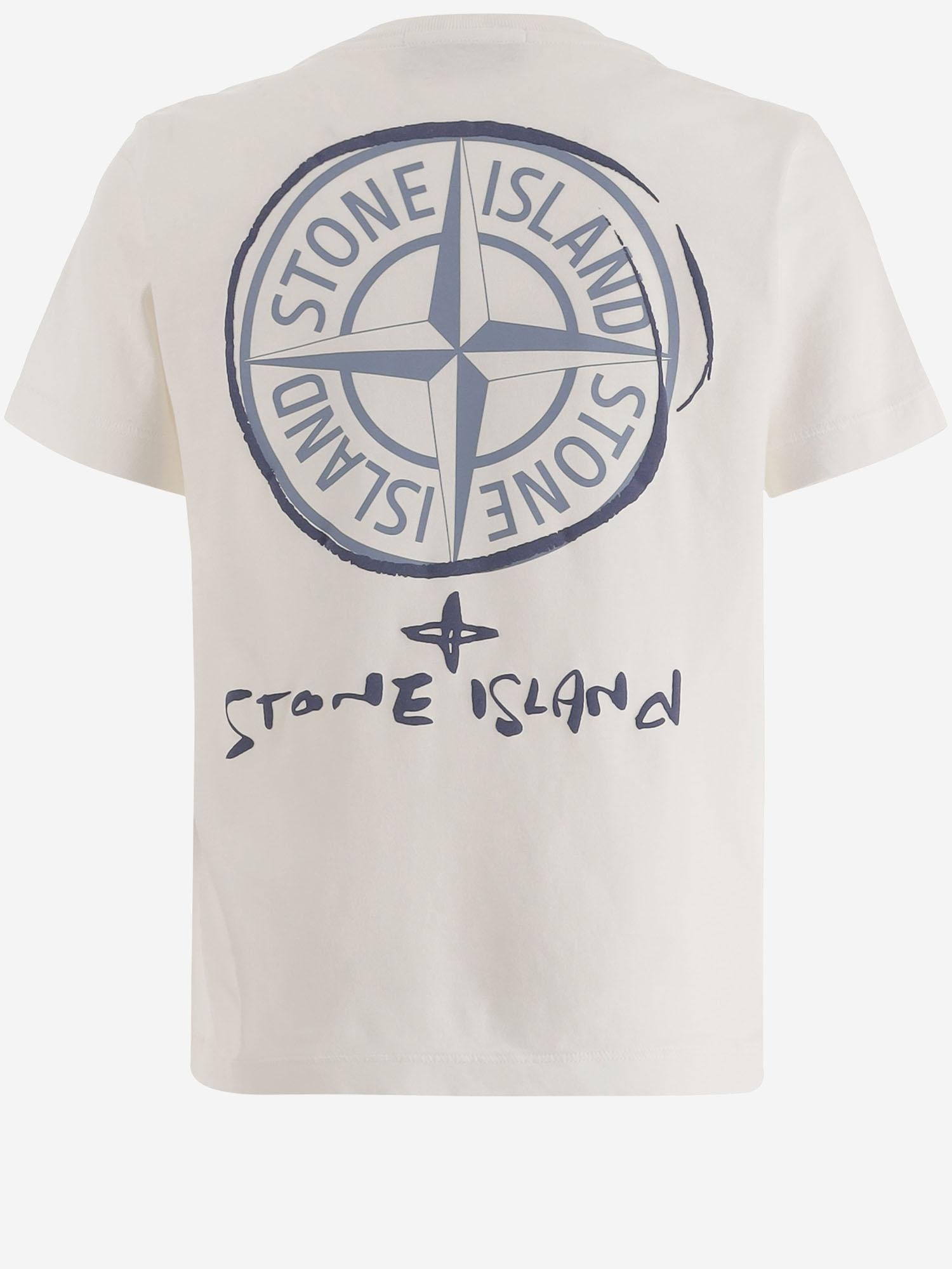 T-SHIRT IN COTONE CON LOGO 2100009 S0377V0001 STONE ISLAND KIDS 