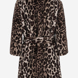 CAPPOTTO IN NYLON CON MOTIVO ANIMALIER EF81 LEO005 UNCOMMON 