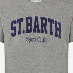 T-SHIRT IN COTONE CON STAMPA LOGO ARN0001 00146I MC2 SAINT BARTH 