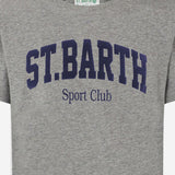 T-SHIRT IN COTONE CON STAMPA LOGO ARN0001 00146I MC2 SAINT BARTH 