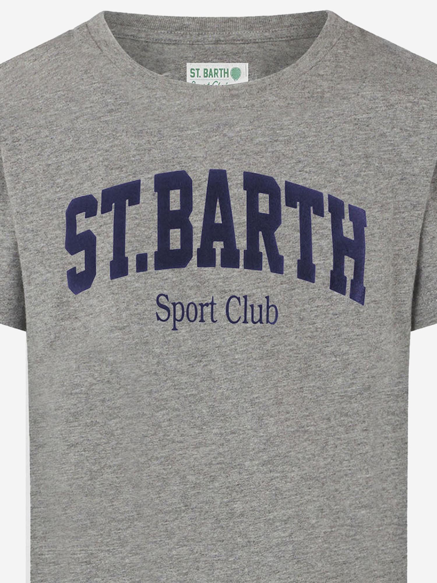 T-SHIRT IN COTONE CON STAMPA LOGO ARN0001 00146I MC2 SAINT BARTH 