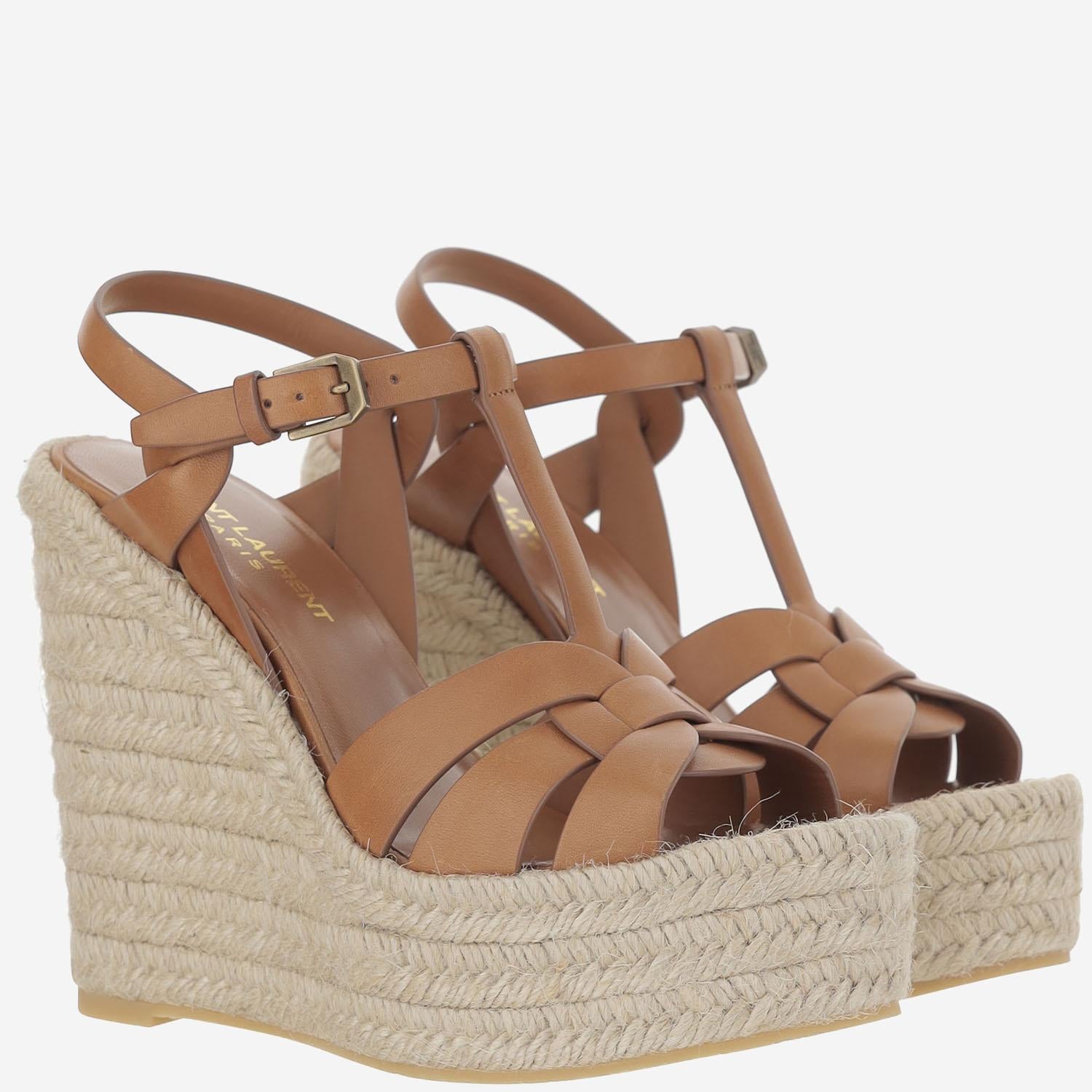 ESPADRILLAS CON ZEPPA TRIBUTE 611924 BDA002206 SAINT LAURENT 
