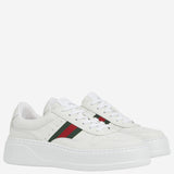Sneakers in pelle con banda web 848307 UPG409064 GUCCI 