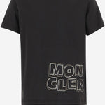 T-SHIRT IN COTONE CON LOGO 8C0000689AFV 999 MONCLER ENFANTS 
