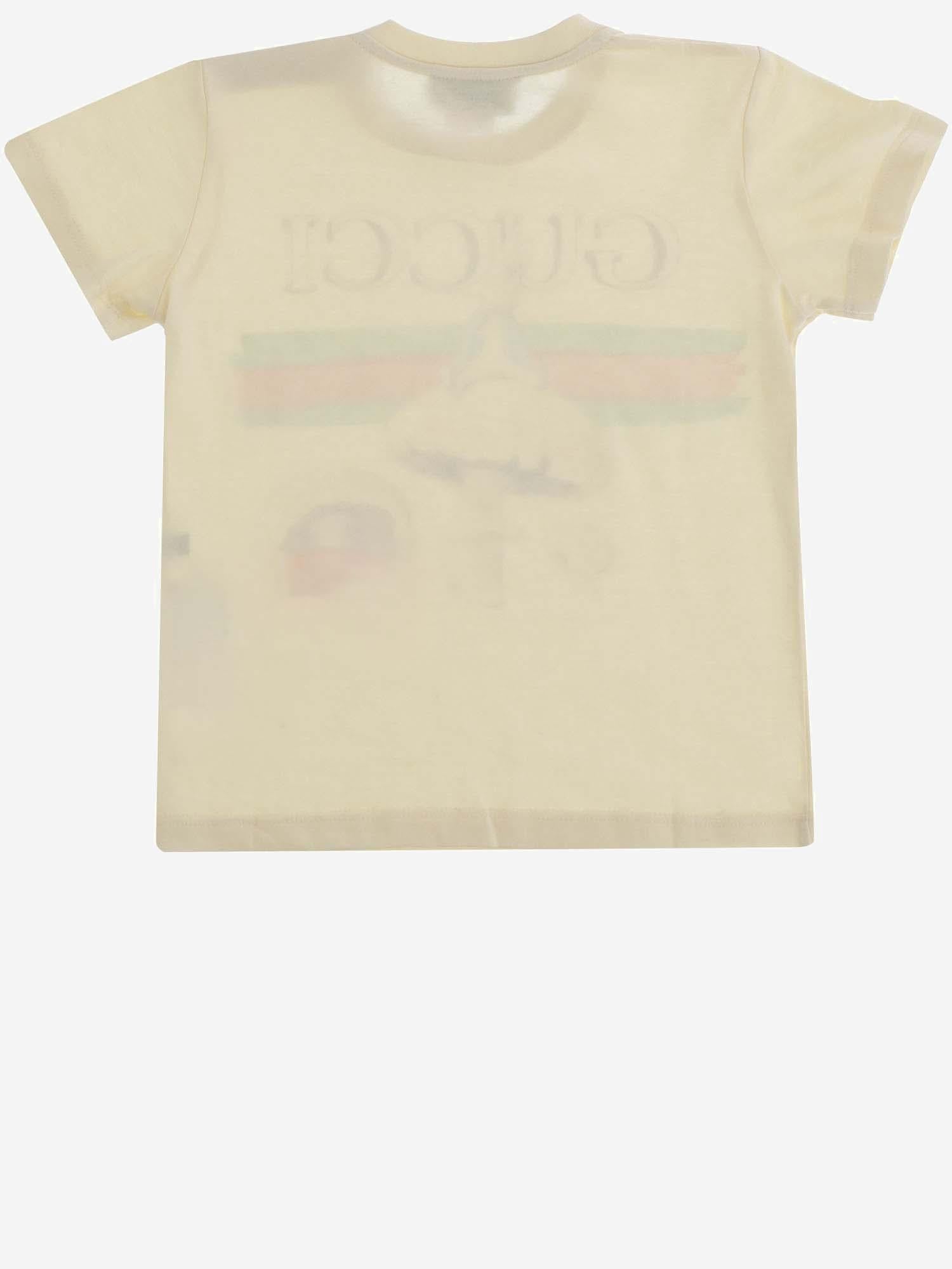 T-SHIRT IN COTONE GUCCI X PETER RABBIT 548034 XJF6A9247 GUCCI KIDS 