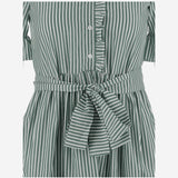 ABITO IN COTONE A RIGHE CON COLLO ARRICCIATO 4394 48510132 F.IT 