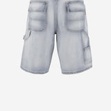 PANTALONI CORTI IN COTONE A056 DENIM SOFT CULTURA 