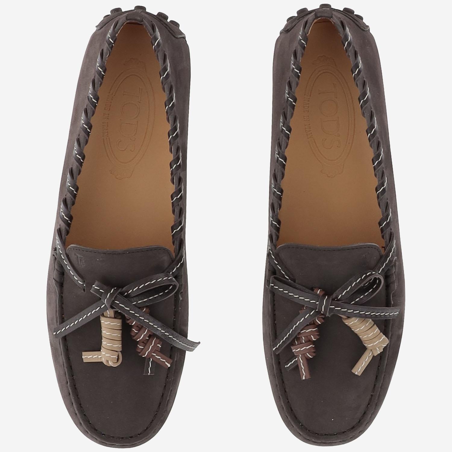 MOCASSINI IN PELLE SCAMOSCIATA XXW22L0JW00UFQ S808 TODS 