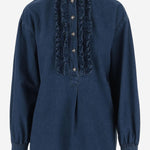 CAMICIA IN DENIM DI COTONE 6B3DB02Z94B 558 VALENTINO 