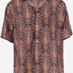 Camicia in cotone con stampa grafica 6V0AA111ATM BC1 VALENTINO 