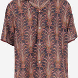 Camicia in cotone con stampa grafica 6V0AA111ATM BC1 VALENTINO 