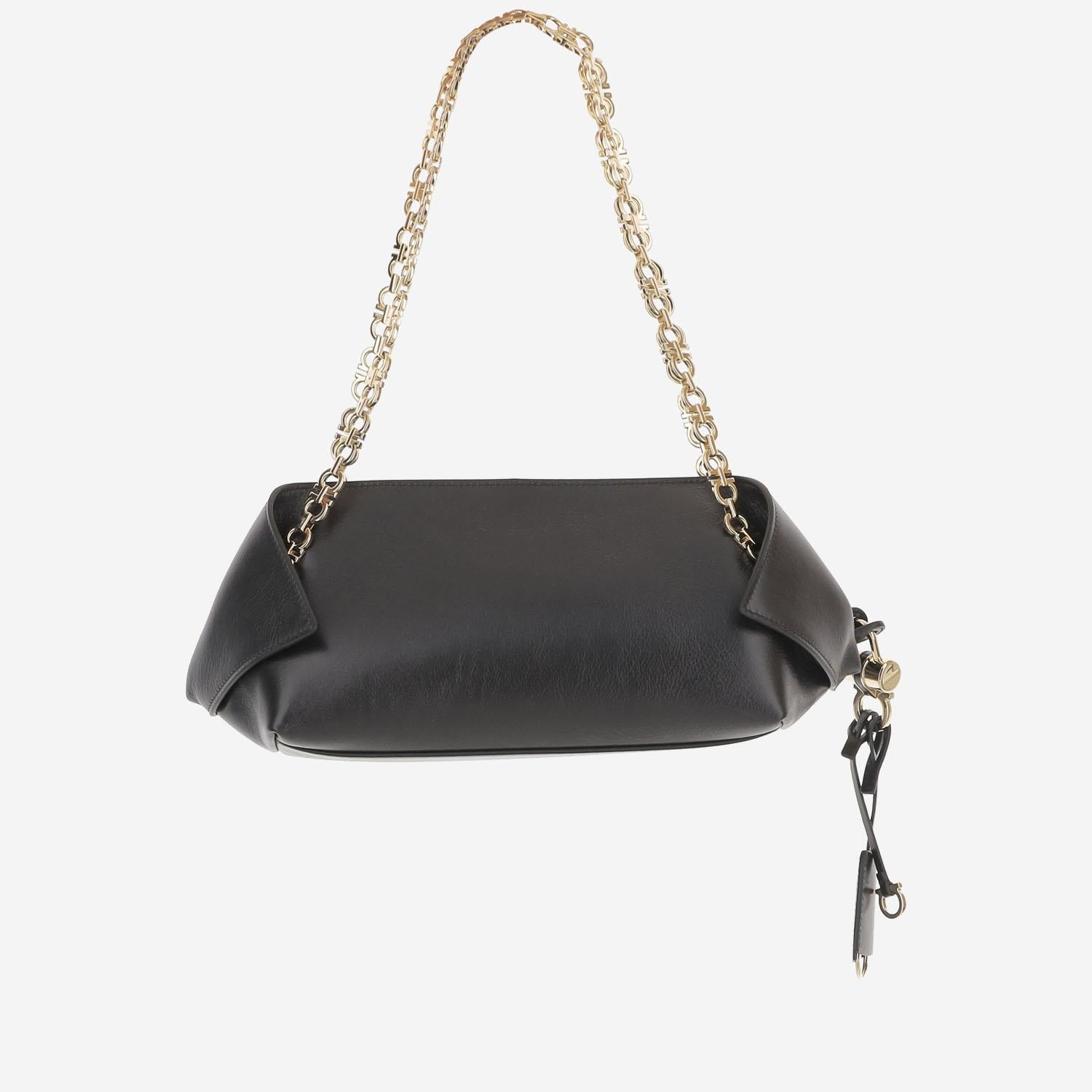 BORSA A SPALLA IN PELLE 21A371 004NERONERO SALVATORE FERRAGAMO 