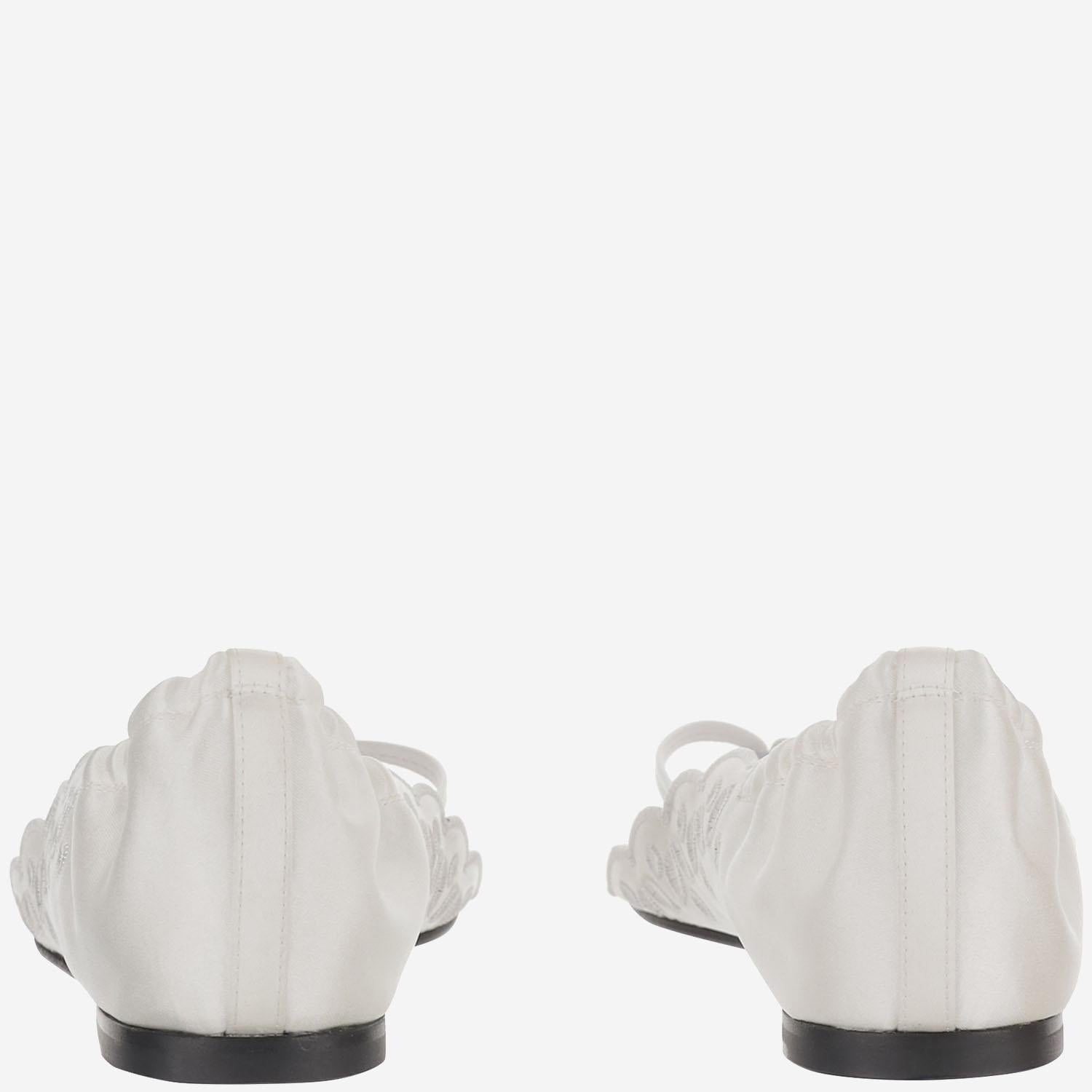 Sandali in pelle e tessuto con dettagli cut-out FOW00203AW00819 100 JACQUEMUS 