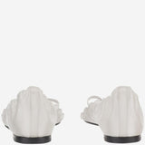 Sandali in pelle e tessuto con dettagli cut-out FOW00203AW00819 100 JACQUEMUS 