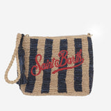 POCHETTE IN RAFIA CON LOGO RAFP001 02766L MC2 SAINT BARTH 