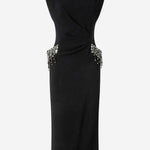 ABITO IN VISOCSA STRETCH CON RICAMO GIOIELLO 105753 A2Q2Z99 PINKO 