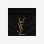 PORTACARTE CASSANDRE MATELASSÉ IN PELLE 423291 BOW011000 SAINT LAURENT 