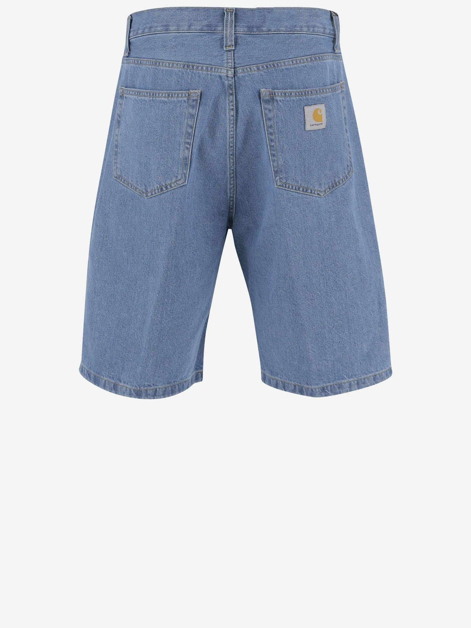 JEANS CORTI LANDON IN DENIM DI COTONE I030469 0160 CARHARTT WIP 