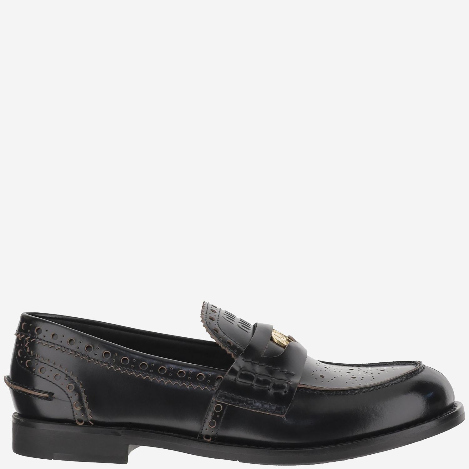 MOCASSINI IN PELLE 5D506E 070F0002 MIU MIU 