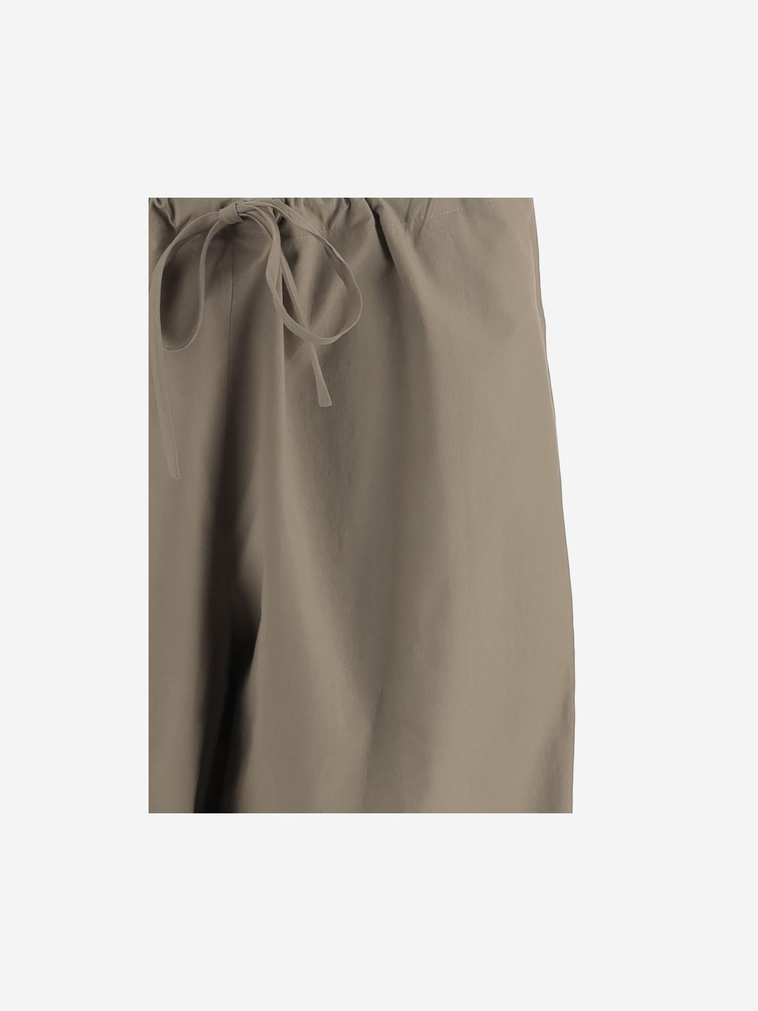 PANTALONI AMPI IN COTONE 10772W2517 LFG THE ROW 