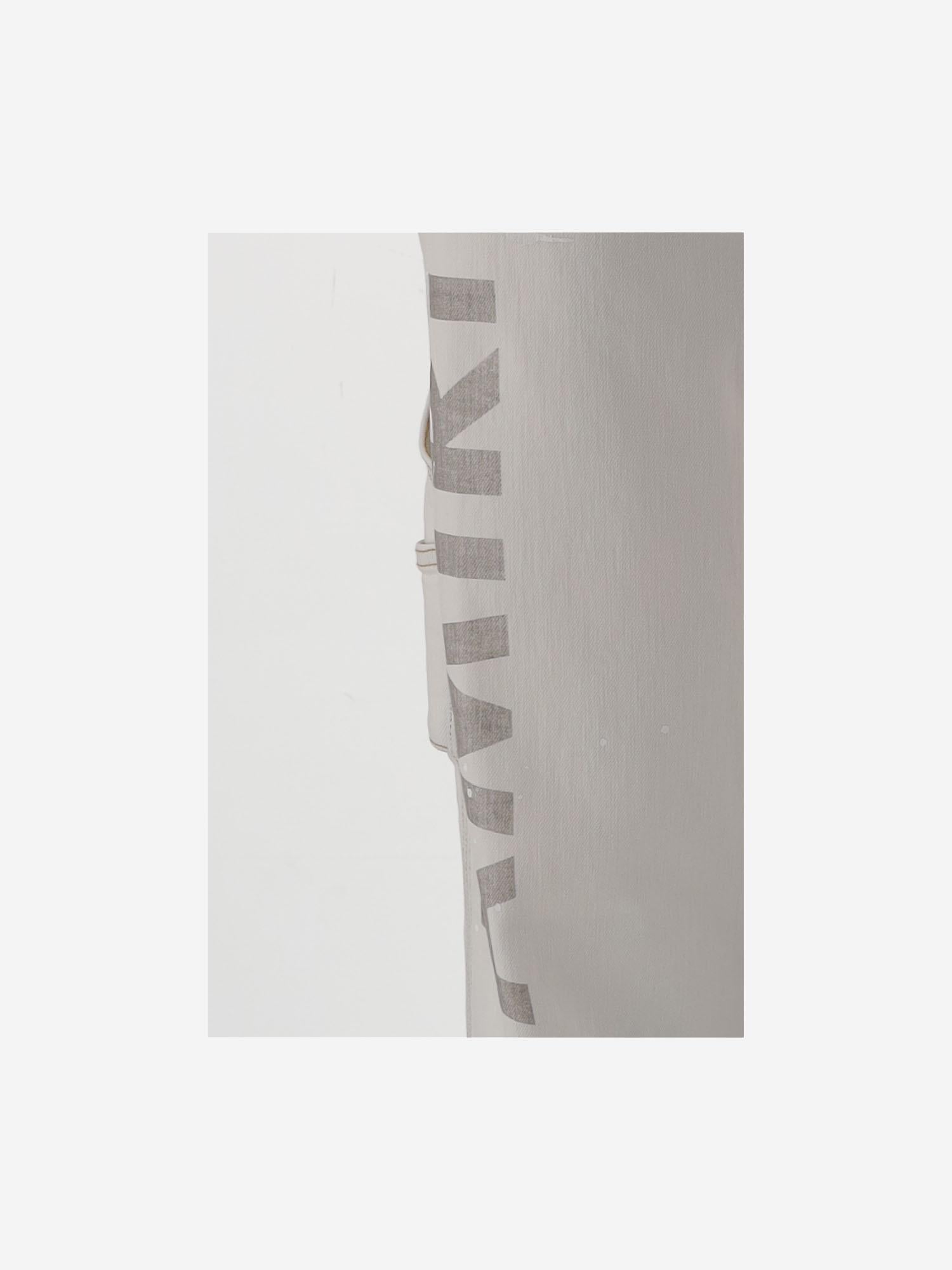 JEANS IN COTONE STRETCH CON LOGO AMDNSM 1018BleachedIndigo AMIRI 