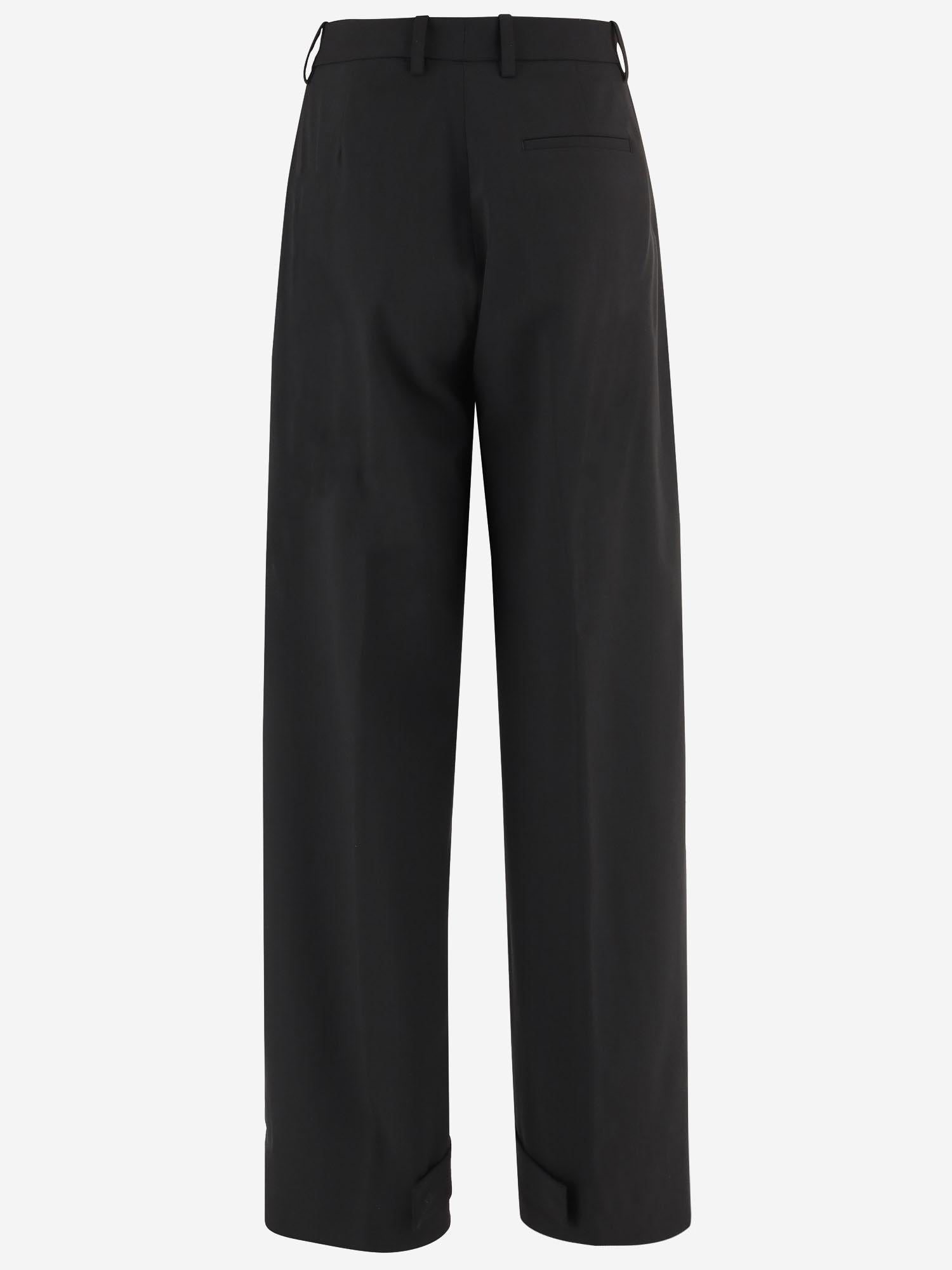 Pantaloni in misto lana stretch 2A00003M6523 999 MONCLER 
