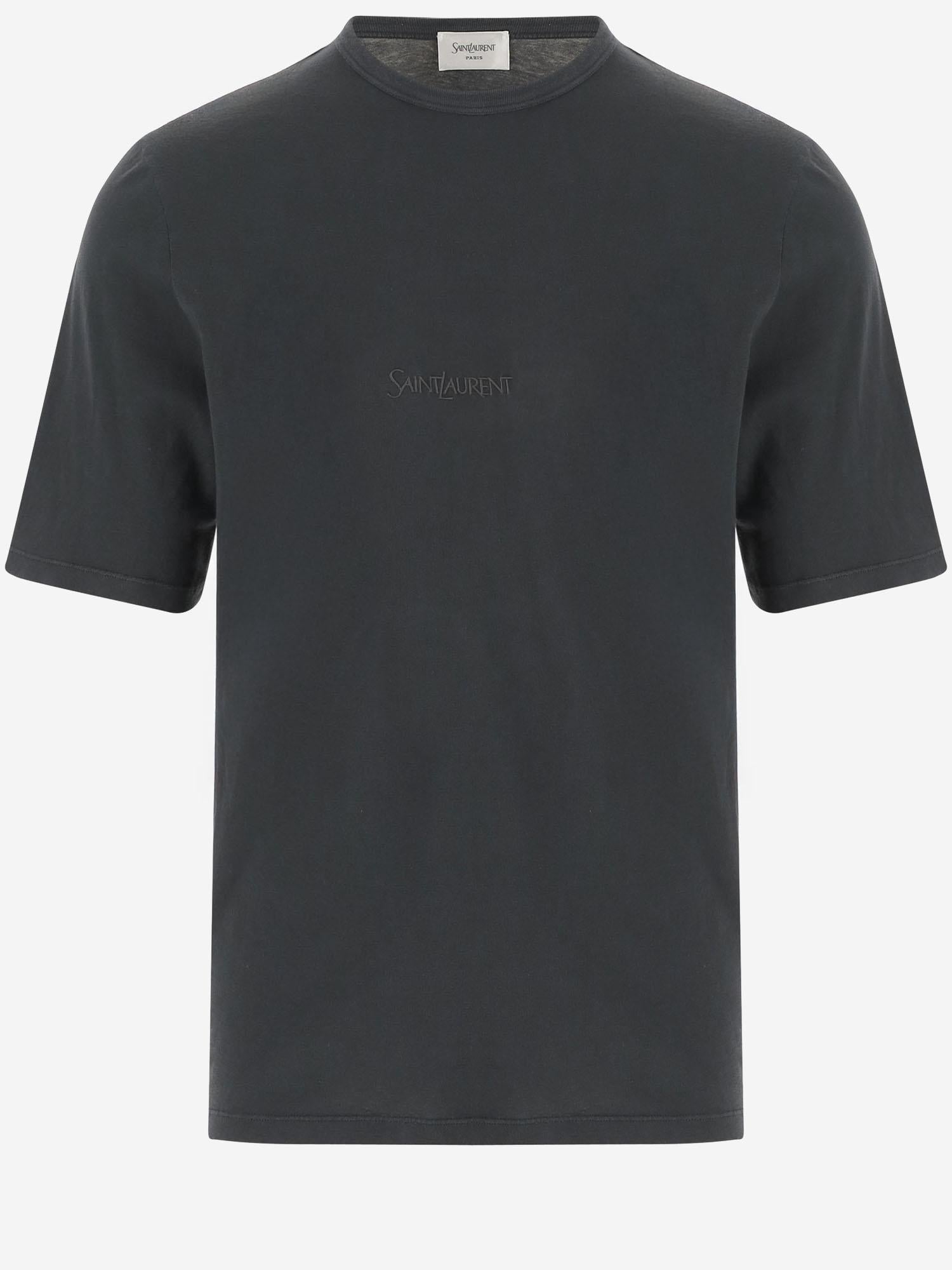 T-SHIRT IN COTONE CON LOGO 818535 YBHD21025 SAINT LAURENT 