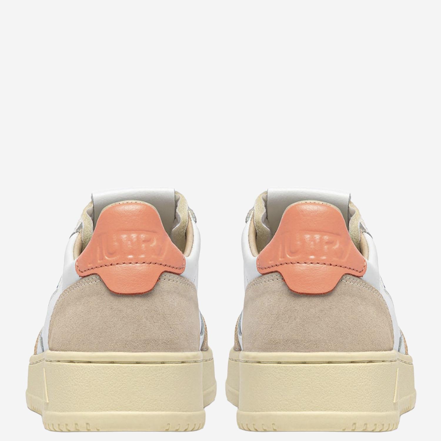 SNEAKERS MEDALIST LOW AULWLS13 LEATSUEDEWHTPEACHP AUTRY 