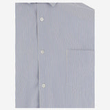 CAMICIA IN COTONE A RIGHE CON MANICHE DOPPIE HQB007 1 HOMME 
