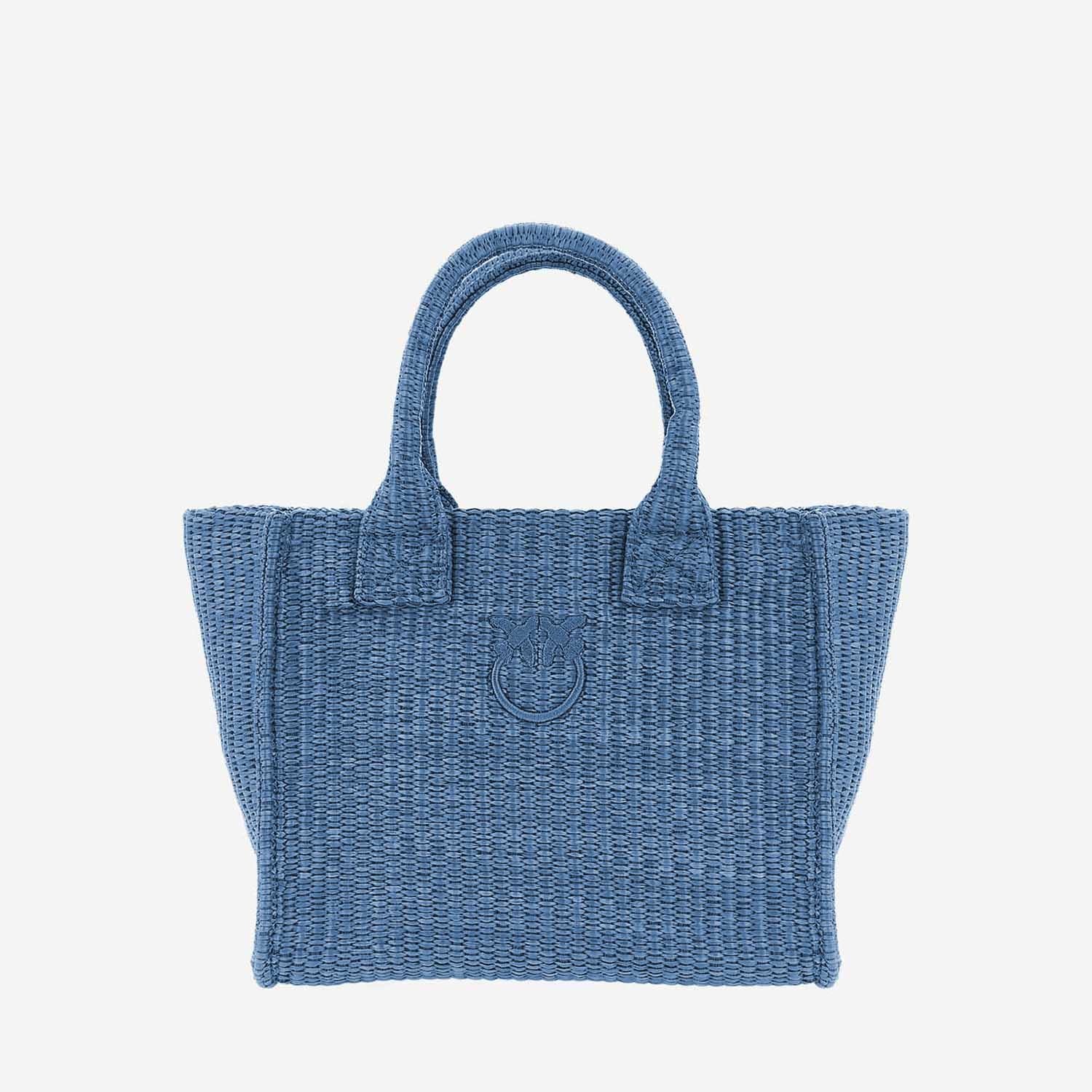 BORSA SHOPPING IN RAFIA 106832 A39YE5Y PINKO 