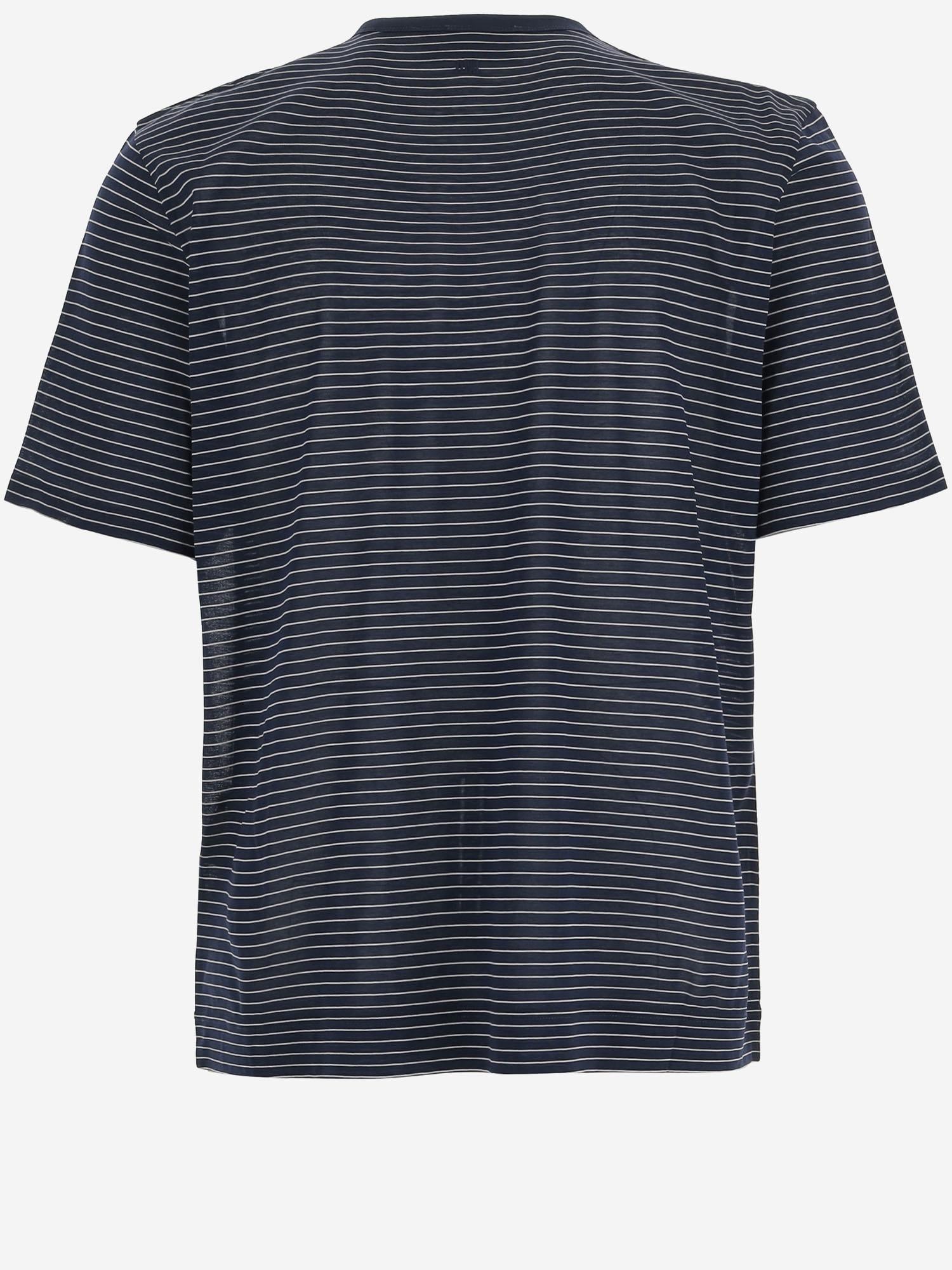 T-SHIRT IN COTONE CON MOTIVO A RIGHE HTS367JE0212 A044 AMI 