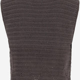 GILET IN MAGLIA DI COTONE CON PERLINE RICAMATE KT03 COYABROWN NICCOLO PASQUALETTI 