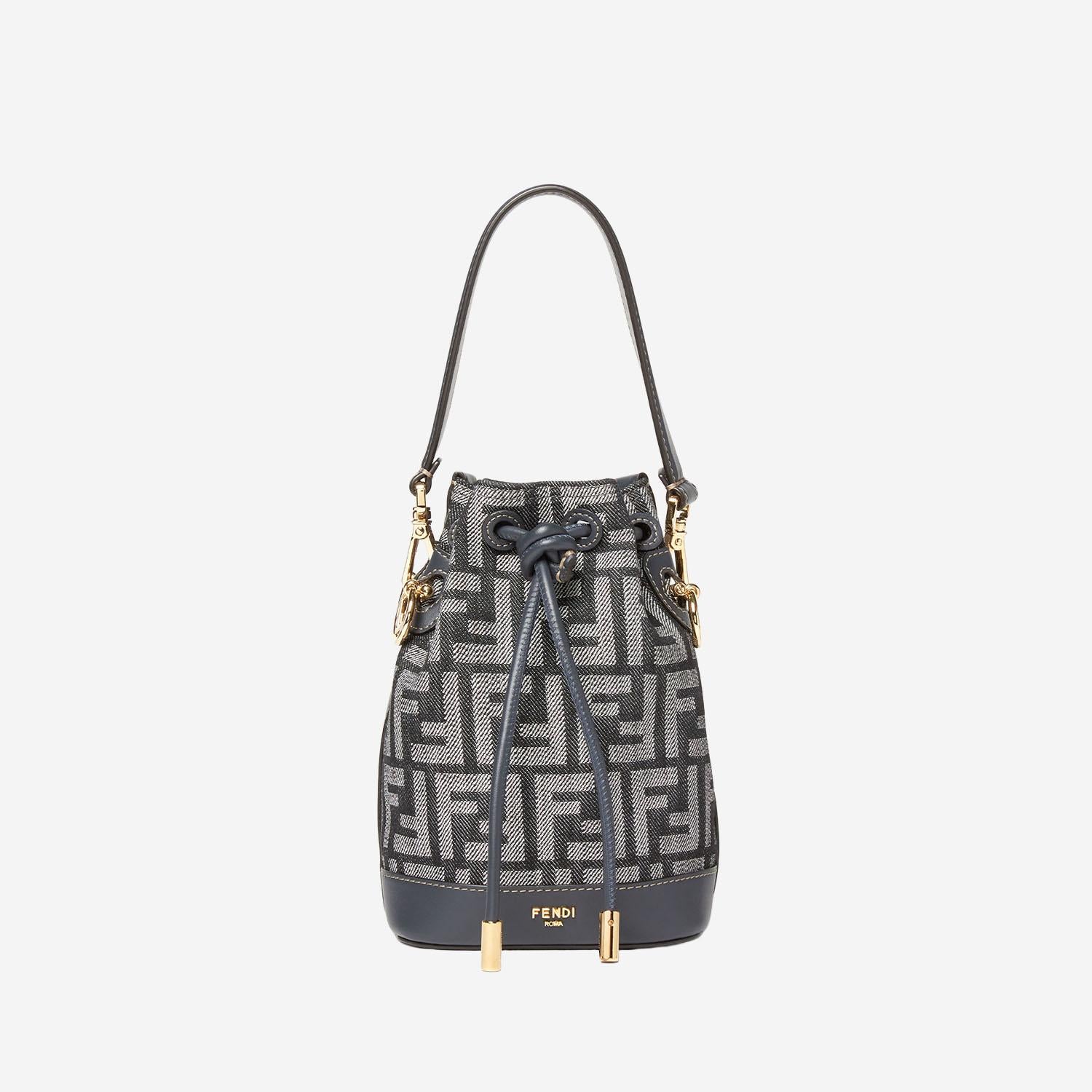 BORSA MON TRESOR CON MOTIVO FF 8BS109 AUT4F1UJ5 FENDI 