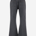 JEANS IN COTONE CON GAMBA AMPIA 7V0DE15A B4A0NO VALENTINO 