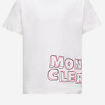 T-shirt in cotone con logo 8C0000689AFV 034 MONCLER ENFANTS 