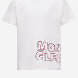 T-shirt in cotone con logo 8C0000689AFV 034 MONCLER ENFANTS 